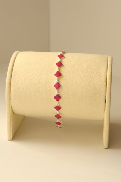 Pulsera Clover Rosé